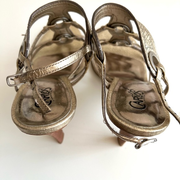 Carlos Santana Gold Gladiator Battle Sandals - Picture 7 of 8